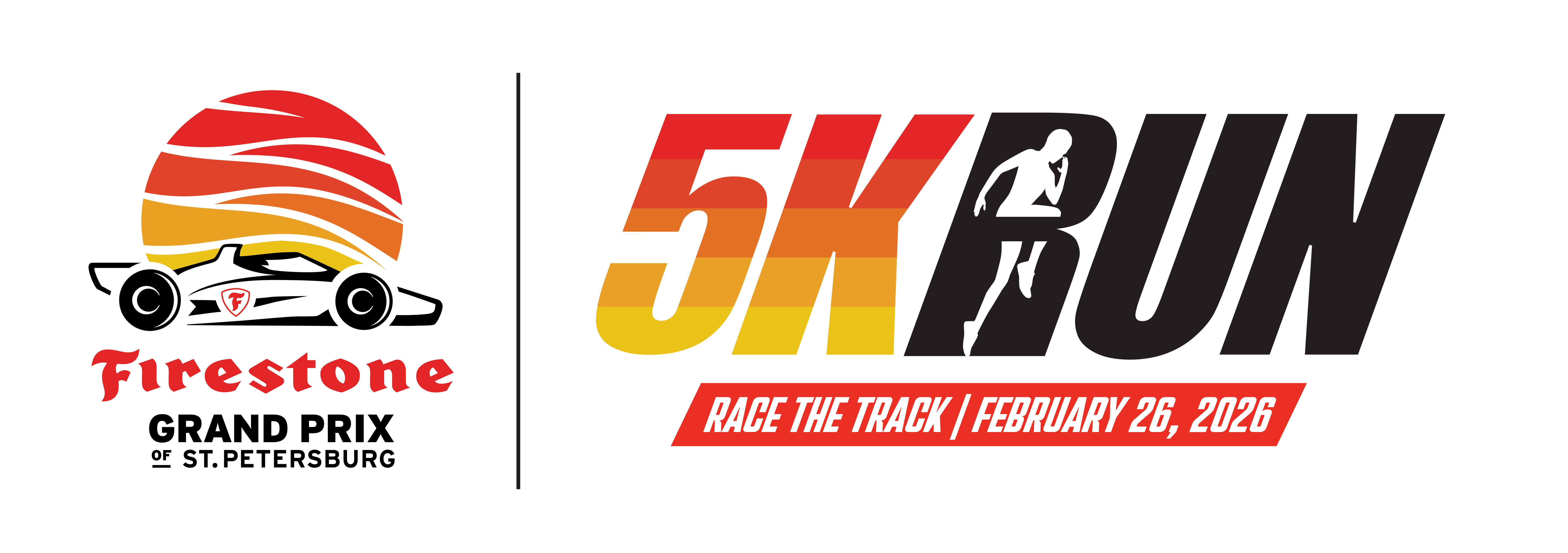 5K Run on the Firestone Grand Prix of St. Petersburg track logo