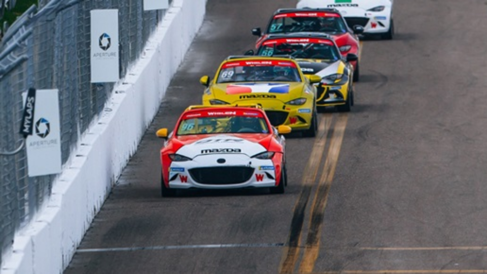 Thomas Keeps it Clean on St. Pete Streets to win Mazda MX-5 Cup Race One
