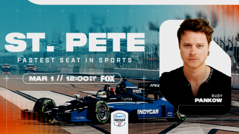 Rudy Pankow To Kick Off NTT INDYCAR SERIES Season in Fastest Seat in Sports