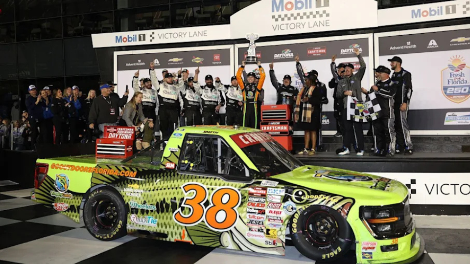 An OT thriller! Chandler Smith storms through to triumph in Daytona Truck opener