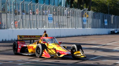 Grosjean Powers to Front in Andretti Debut at St. Petersburg
